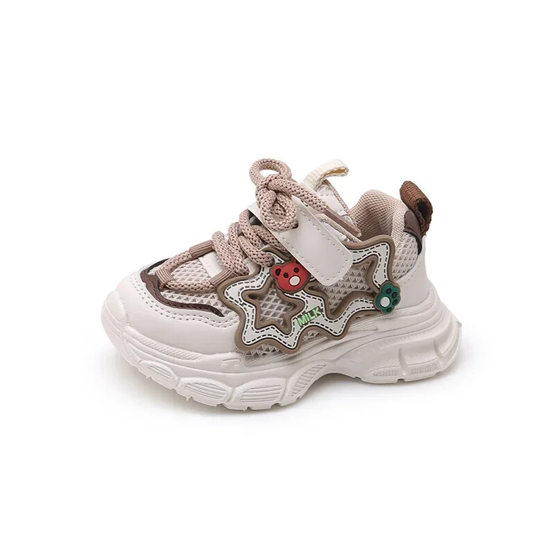 Pantofi de tenis cu model de urs drăguț pentru copii, anti-sofac, primăvară, vară, pentru copii mici, băieți, pantofi de antrenament pentru școală, fete, H05094