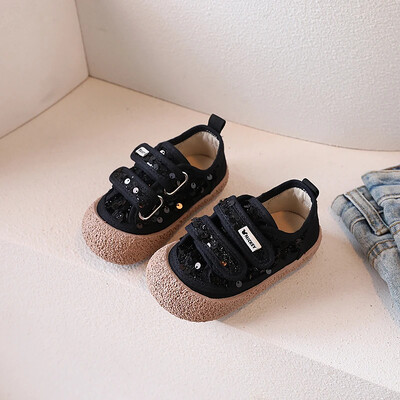 Zapatillas meiteņu apavi Pavasaris Jauni ziedu audekla apavi Mode Ikdienas apavi Zīdaiņu, mazuļu pastaigu apavi Bērnu sporta apavi Bērnu apavi