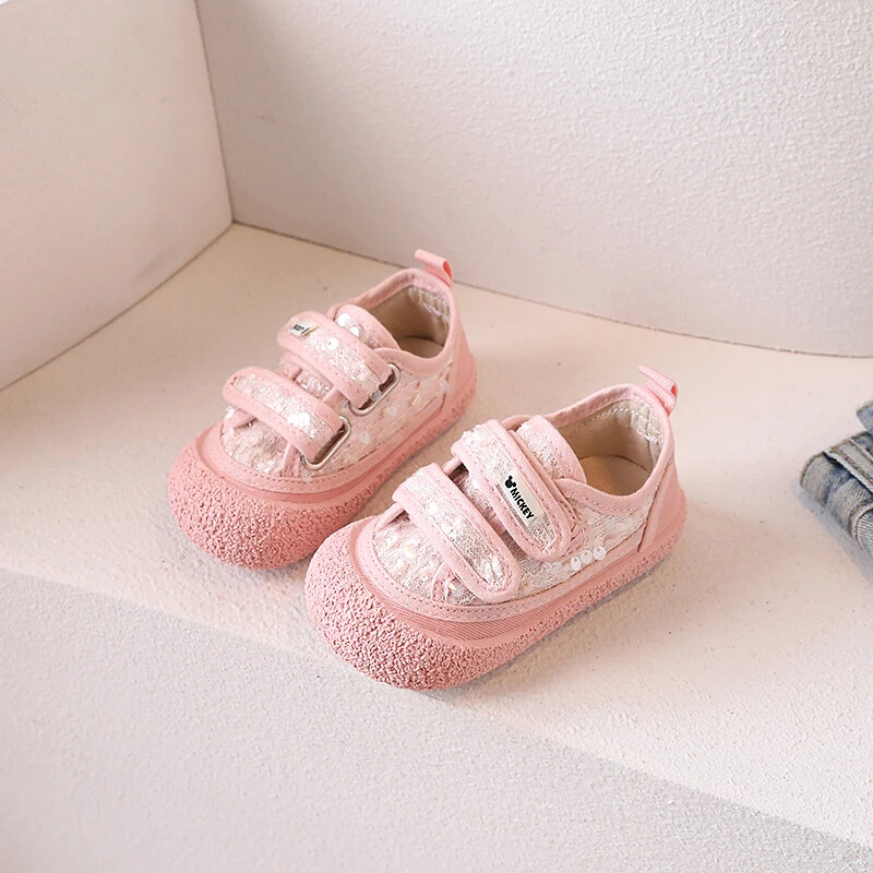 Zapatillas meiteņu apavi Pavasaris Jauni ziedu audekla apavi Mode Ikdienas apavi Zīdaiņu, mazuļu pastaigu apavi Bērnu sporta apavi Bērnu apavi