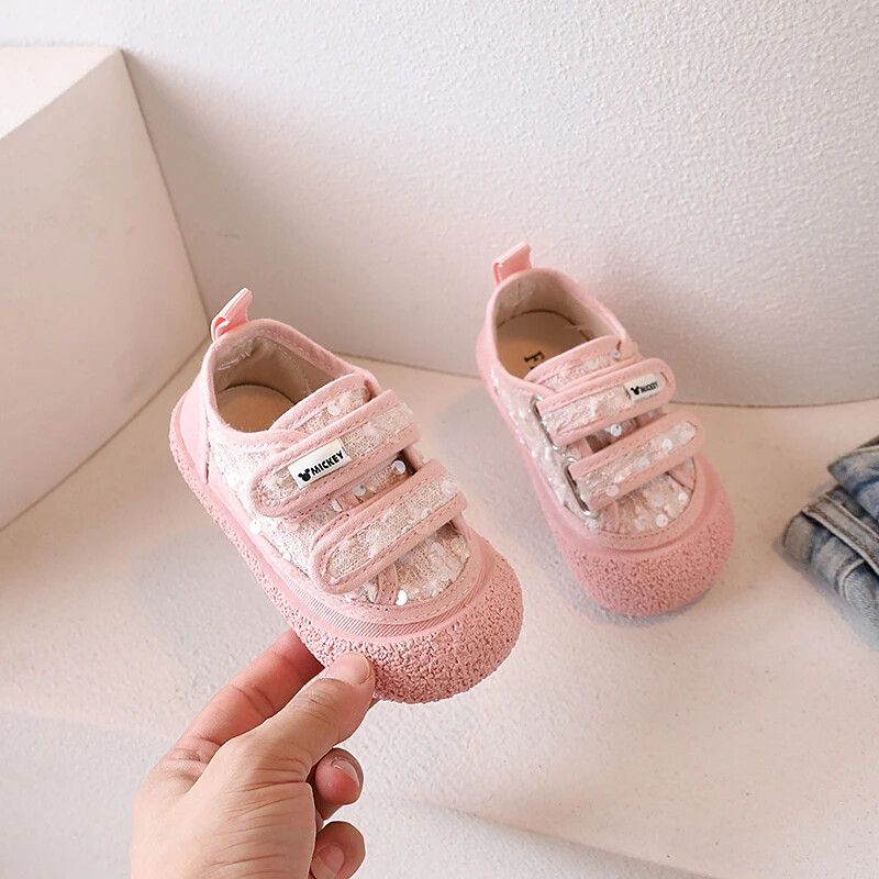 Zapatillas meiteņu apavi Pavasaris Jauni ziedu audekla apavi Mode Ikdienas apavi Zīdaiņu, mazuļu pastaigu apavi Bērnu sporta apavi Bērnu apavi