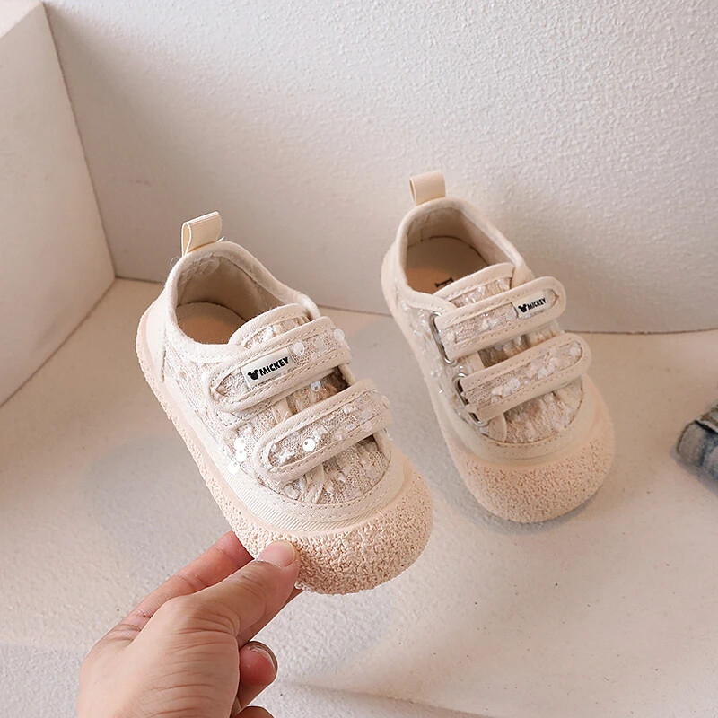 Zapatillas meiteņu apavi Pavasaris Jauni ziedu audekla apavi Mode Ikdienas apavi Zīdaiņu, mazuļu pastaigu apavi Bērnu sporta apavi Bērnu apavi