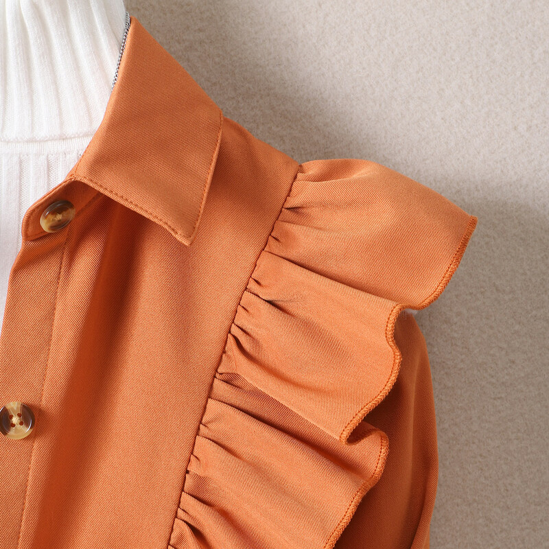 2024 m. Polo suknelė ilgomis rankovėmis Mergaičių paauglių drabužiai pavasariniai ir rudeniniai raukiniai paltai madingos vaikiškos suknelės 8 9 10 11 12 metų