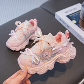 2024 sieviešu skriešanas apavi ar mīkstu zoli, bantīšu dizaineru tenisa apavi, stilīgi meiteņu sporta apavi, izmēri 26-37