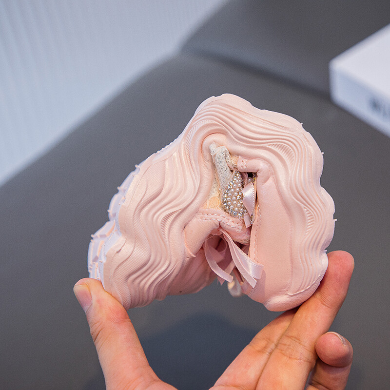 2024 sieviešu skriešanas apavi ar mīkstu zoli, bantīšu dizaineru tenisa apavi, stilīgi meiteņu sporta apavi, izmēri 26-37