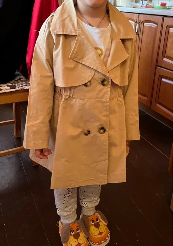 Trench pentru copii mici, din bumbac, pentru copii, primăvară, toamnă, moda pentru fetițe, jachetă dublu piept, ținute