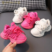 2024 Baby Chunky Shoes Αθλητικά παπούτσια για μικρά παιδιά Μόδα για αγόρια μονόχρωμα πάνινα παπούτσια 1-6 ετών Παιδικά casual αναπνεύσιμα παπούτσια τρεξίματος