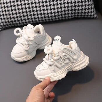 2024 Baby Chunky Shoes Αθλητικά παπούτσια για μικρά παιδιά Μόδα για αγόρια μονόχρωμα πάνινα παπούτσια 1-6 ετών Παιδικά casual αναπνεύσιμα παπούτσια τρεξίματος