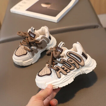 2024 Baby Chunky Shoes Αθλητικά παπούτσια για μικρά παιδιά Μόδα για αγόρια μονόχρωμα πάνινα παπούτσια 1-6 ετών Παιδικά casual αναπνεύσιμα παπούτσια τρεξίματος