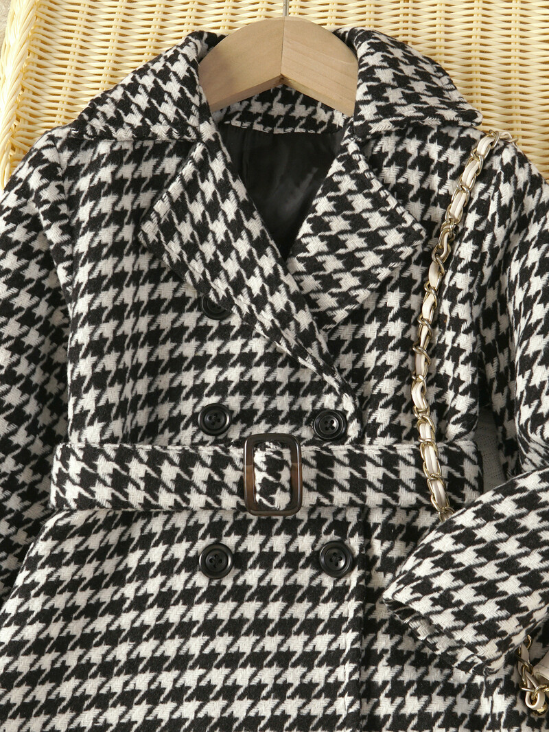 Φθινοπωρινό και χειμώνα για κορίτσια Νέο μοντέρνο μακρυμάνικο μπουφάν καμπαρντίνα σε στυλ μικρού αρώματος