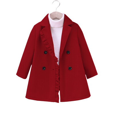 Mergaičių drabužiai Vaikams Ilgi paltai Madinga Striukė Mergaitei Ruduo žiema Vaikams Viršutiniai drabužiai Drabužiai 2 3 4 5 6 7 m.