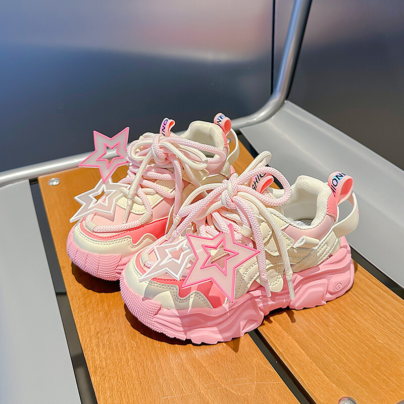 Παιδικά αθλητικά παπούτσια με χοντρή μαλακή σόλα Παιδικά αθλητικά παπούτσια για κορίτσια γυμναστήρια 2023 Old Dad Shoe Casual Boy walking toddler shoes