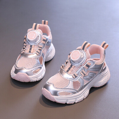 Elpojošas vasaras kedas bērniem Zēniem Meitenēm Izliektas Bērnu Sporta Sandales Apavi Ērti Eleganti Pludmales Apavi H08076