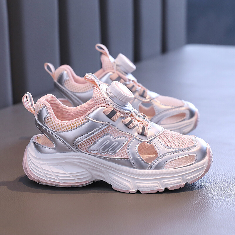 Elpojošas vasaras kedas bērniem Zēniem Meitenēm Izliektas Bērnu Sporta Sandales Apavi Ērti Eleganti Pludmales Apavi H08076