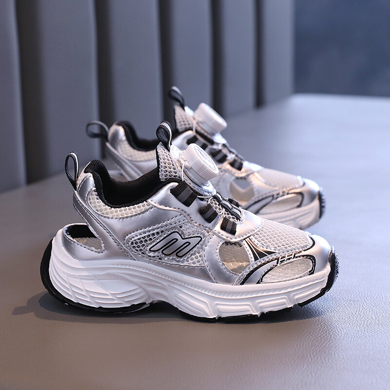 Elpojošas vasaras kedas bērniem Zēniem Meitenēm Izliektas Bērnu Sporta Sandales Apavi Ērti Eleganti Pludmales Apavi H08076