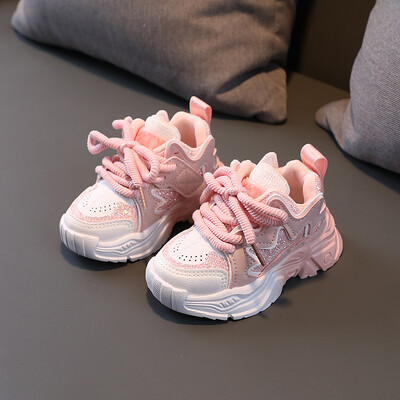 Παιδικά παπούτσια 2024 Νέα παιδικά αθλητικά παπούτσια για κορίτσια Μαλακή σόλα αναπνεύσιμη για υπαίθριο τένις Παιδικά αθλητικά παπούτσια EU21-30