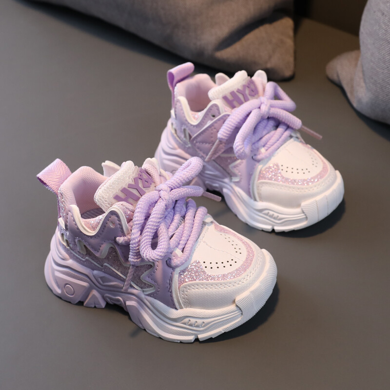 Παιδικά παπούτσια 2024 Νέα παιδικά αθλητικά παπούτσια για κορίτσια Μαλακή σόλα αναπνεύσιμη για υπαίθριο τένις Παιδικά αθλητικά παπούτσια EU21-30