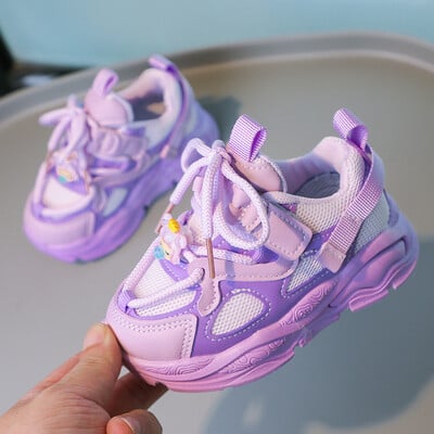 Vaikiški sportbačiai vaikiški laisvalaikio batai Hoop & Loop Sneaker Boy Child Lankstūs sportbačiai tenis infantil menino Pavasariniai vasaros batai