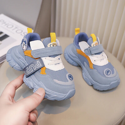 Bērnu sporta apavi neslīdoši un viegli elpojoši tīklveida audumi pavasara un rudens āra skriešanas apavi Sandalias De Mujer