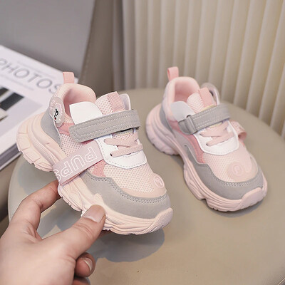 Bērnu sporta apavi neslīdoši un viegli elpojoši tīklveida audumi pavasara un rudens āra skriešanas apavi Sandalias De Mujer