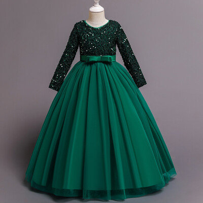 Princess Mesh φόρεμα 4-14 ετών Κορίτσι Χριστουγεννιάτικο Χειμερινό πάρτι Ρούχα Παιδικές παγιέτες Νυφικά Παιδικά Ανοιξιάτικα Φθινοπωρινά κοστούμια χορού