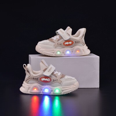 Παπούτσια τένις LED Παιδικό γυμναστήριο Cartoon Boy Casual Sneaker για αγόρι Παιδικό παπούτσι για κορίτσι Διχτυωτό αναπνεύσιμο παπούτσι Baby Illuminated shoes