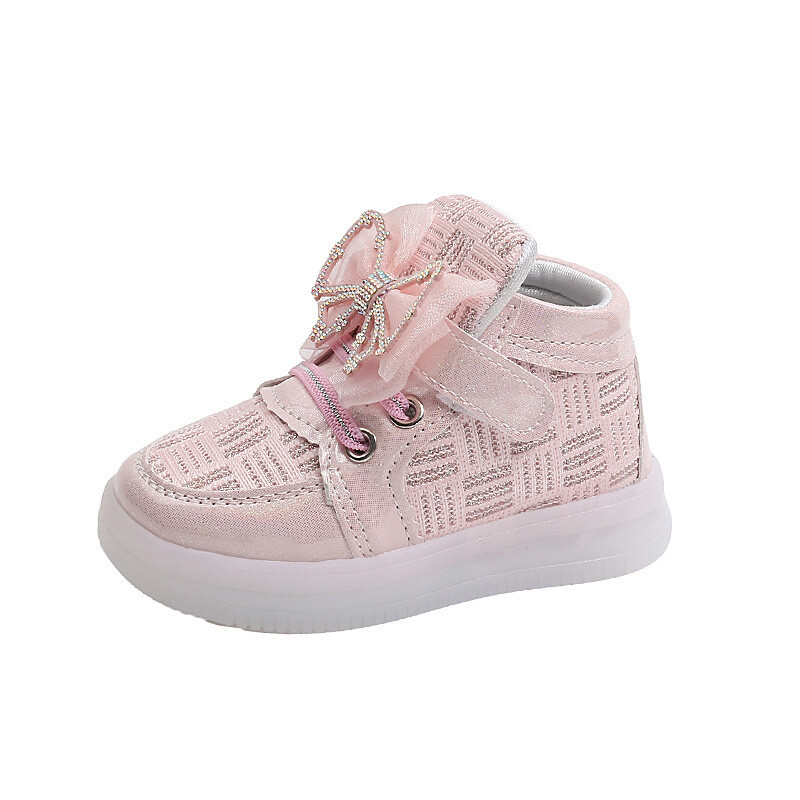 Jauni Rudens Bērnu Gaismas Apavi Zēni Meitenes Neslīdoši Apavi Mirgojošas Gaismas Modes Kurpes Toddler Little Kid LED kedas