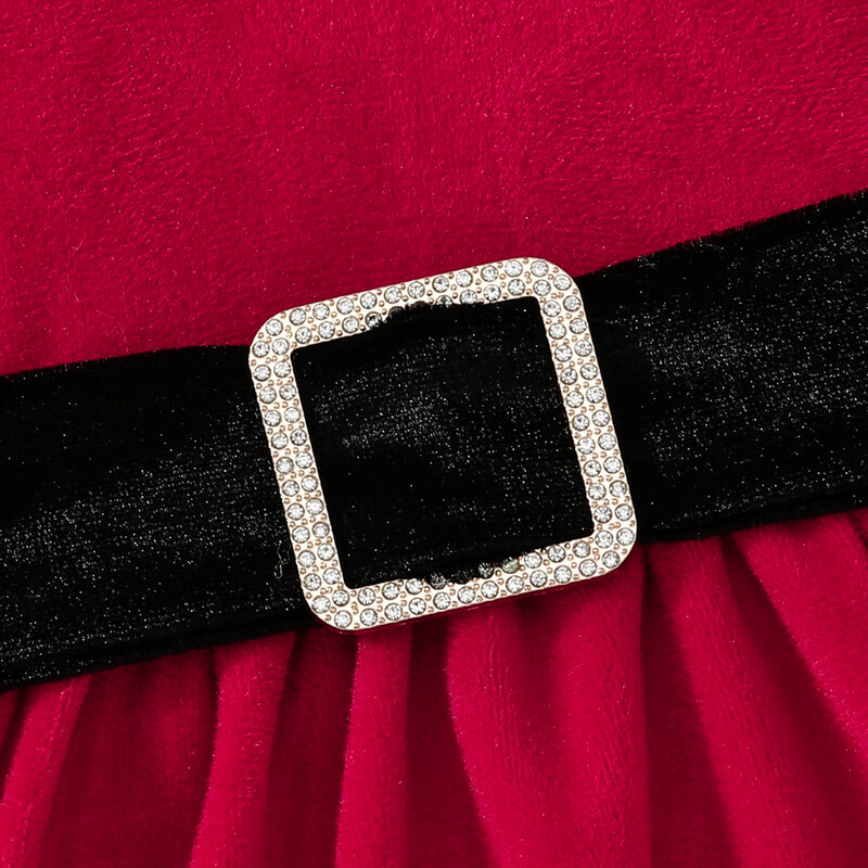 Dječji Djed Mraz Cosplay Princess Haljina Dječja božićna mašna dugih rukava Božićna tematska tutu Tutu Novogodišnja odjeća za djevojčice