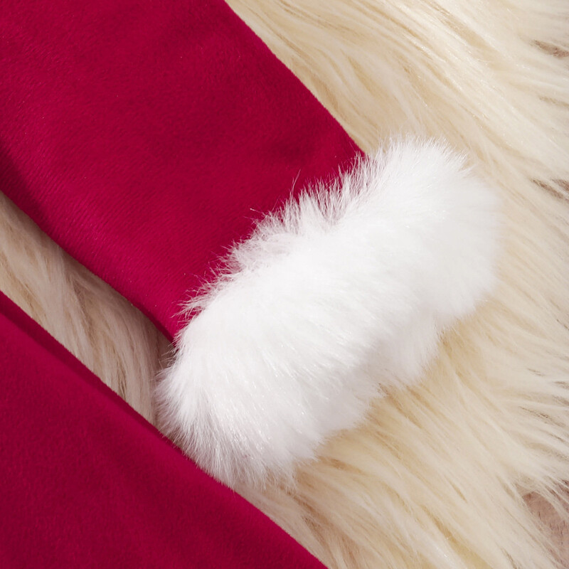 Dječji Djed Mraz Cosplay Princess Haljina Dječja božićna mašna dugih rukava Božićna tematska tutu Tutu Novogodišnja odjeća za djevojčice