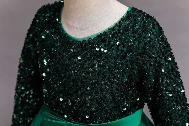 Bērnu kleita meitene sequins dzimšanas dienas kleita princeses kleita maza meitene prezentētāja klavieru priekšnesums apģērbi noliktavā