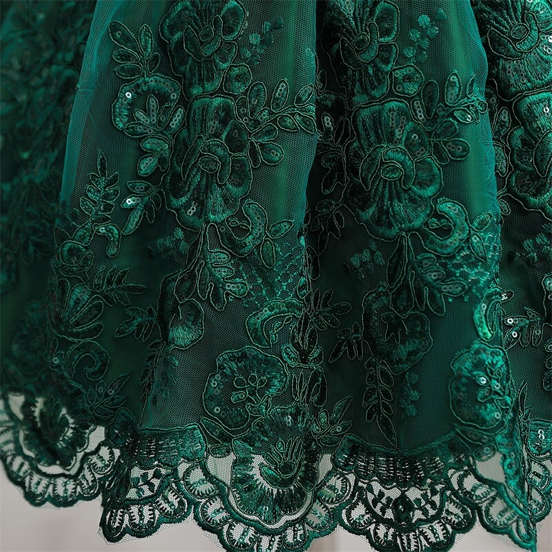 Mažiems vaikams skirta 1-ojo gimtadienio krikštynų vakarėlio suknelė mergaitei princesei, prabangus siuvinėjimo kostiumas be nugarų, vestuvinės suknelės kūdikiams