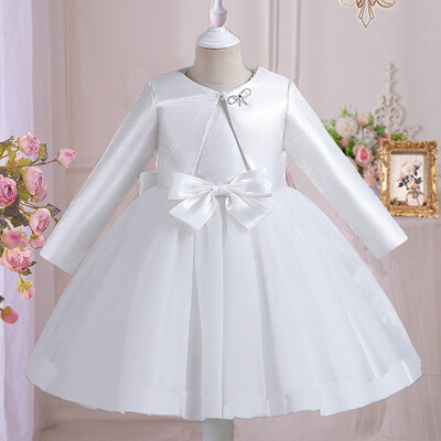 Γυαλιστερό νήπιο Little Big Girls Κομψό επίσημο γαμήλιο πάρτι γενεθλίων Διαγωνισμός Φωτογραφίας Γιορτινό φόρεμα με σάλι LS8064