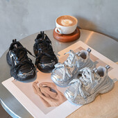 2024 Φθινόπωρο Νέα παιδικά καθημερινά παπούτσια για κορίτσια Μόδα Κορεατικού στιλ Αθλήματα για τρέξιμο με μαλακό κάτω μέρος Ευέλικτα αθλητικά παπούτσια