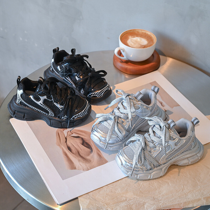 2024 Φθινόπωρο Νέα παιδικά καθημερινά παπούτσια για κορίτσια Μόδα Κορεατικού στιλ Αθλήματα για τρέξιμο με μαλακό κάτω μέρος Ευέλικτα αθλητικά παπούτσια