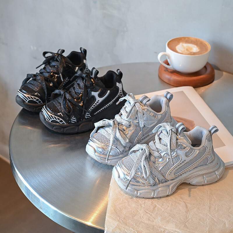 2024 Φθινόπωρο Νέα παιδικά καθημερινά παπούτσια για κορίτσια Μόδα Κορεατικού στιλ Αθλήματα για τρέξιμο με μαλακό κάτω μέρος Ευέλικτα αθλητικά παπούτσια