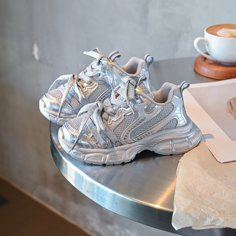 2024 Φθινόπωρο Νέα παιδικά καθημερινά παπούτσια για κορίτσια Μόδα Κορεατικού στιλ Αθλήματα για τρέξιμο με μαλακό κάτω μέρος Ευέλικτα αθλητικά παπούτσια