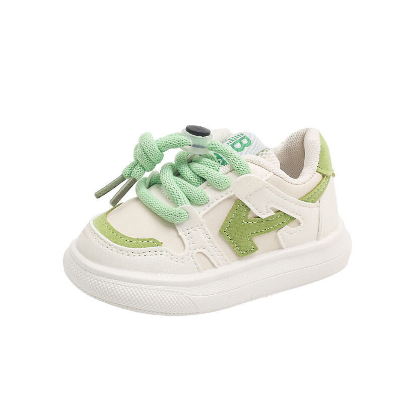 Спортни обувки за момичета 2024 Пролет Нови детски кожени ежедневни обувки Универсални момчета и бебета Детски скейт обувки