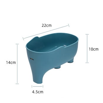 Дренажна кошница слон Многофункционална кухненска дренажна кошница Домашна кошница за плодове и зеленчуци Пластмасова дренажна кошница