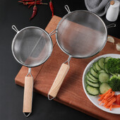 304 από ανοξείδωτο ατσάλι Διπλό τρυπητό φίλτρο χυμού Μεγάλο διχτυωτό σουρωτήρι Κουτάλι ξαφρίσματος Οικιακά αξεσουάρ κουζίνας