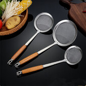 304 Ανοξείδωτος χάλυβας με λεπτό πλέγμα τρυπητό πλέγμα με λαβή γάντζου Νουντλς οικιακής χρήσης φίλτρο τηγανιτές πατάτες Εργαλεία κουζίνας