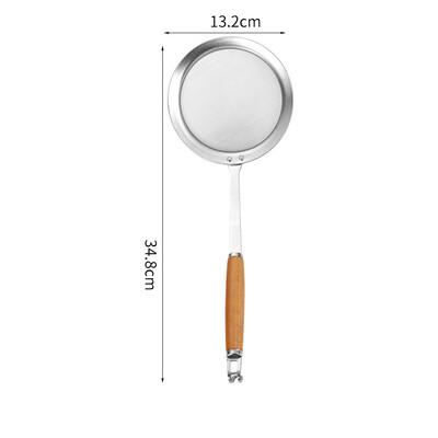 304 Ανοξείδωτος χάλυβας με λεπτό πλέγμα τρυπητό πλέγμα με λαβή γάντζου Νουντλς οικιακής χρήσης φίλτρο τηγανιτές πατάτες Εργαλεία κουζίνας