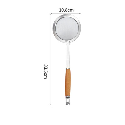 304 Ανοξείδωτος χάλυβας με λεπτό πλέγμα τρυπητό πλέγμα με λαβή γάντζου Νουντλς οικιακής χρήσης φίλτρο τηγανιτές πατάτες Εργαλεία κουζίνας