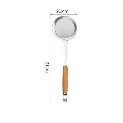 304 Ανοξείδωτος χάλυβας με λεπτό πλέγμα τρυπητό πλέγμα με λαβή γάντζου Νουντλς οικιακής χρήσης φίλτρο τηγανιτές πατάτες Εργαλεία κουζίνας