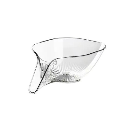 Virtuvės skaidrus drenažo krepšelis daržovių, vaisių plovimo filtras ryžių sietelis kiaurasamtis koštuvas kanalizacijos dubuo Virtuvės valymo įrankis