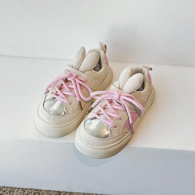 Μόδα παιδικά παπούτσια για κορίτσια Ροζ πάνινα παπούτσια Σχολικά αθλητικά Φθινοπωρινά αναπνεύσιμα για παιδιά τένις Casual παπούτσια με μαλακό κάτω μέρος
