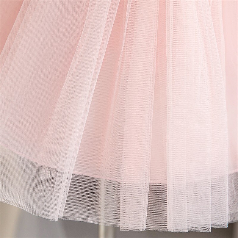 Nyári flitteres vállú kislányruha 1. születésnapi buli tüllruha karácsonyra újévre Tutu ruha babaruha 1-5 éves korig