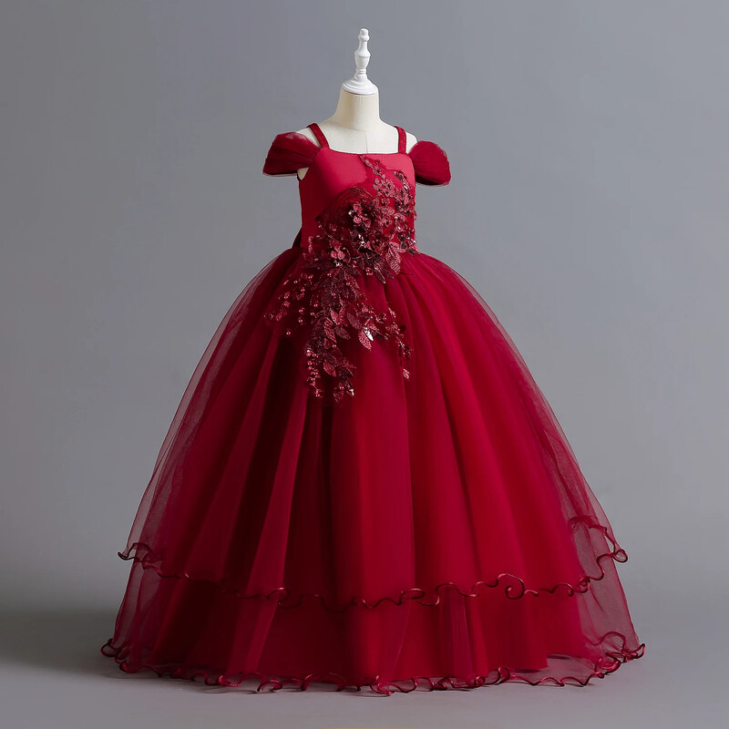 Rochii de domnisoara de onoare pentru fete adolescente pentru nunta 12 14 ani seara formala bal de absolvire rochie lunga flori eleganta pentru petrecere de aniversare rochie printesa