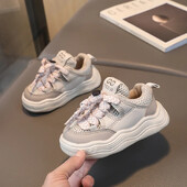 2024 m. nauji mergaičių sportbačiai vaikiški berniukų tinkliniai kvėpuojantys vaikiški batai kūdikiams mergaičių sportbačiai plokščiapadžiai avalynė lauko sportbačiai