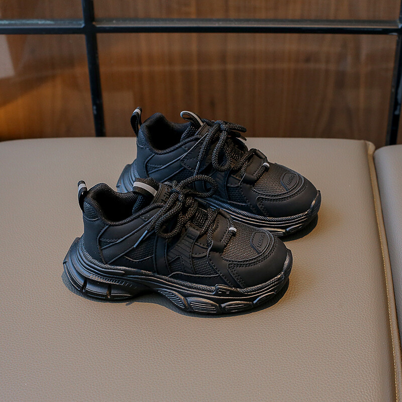 Neklizajuće i amortizirajuće cipele za dječake, ležerne cipele Ljubičasto/crne, proljetne i jesenske PU tenisice za dječake Sandalias De Mujer