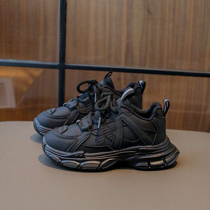 Neklizajuće i amortizirajuće cipele za dječake, ležerne cipele Ljubičasto/crne, proljetne i jesenske PU tenisice za dječake Sandalias De Mujer