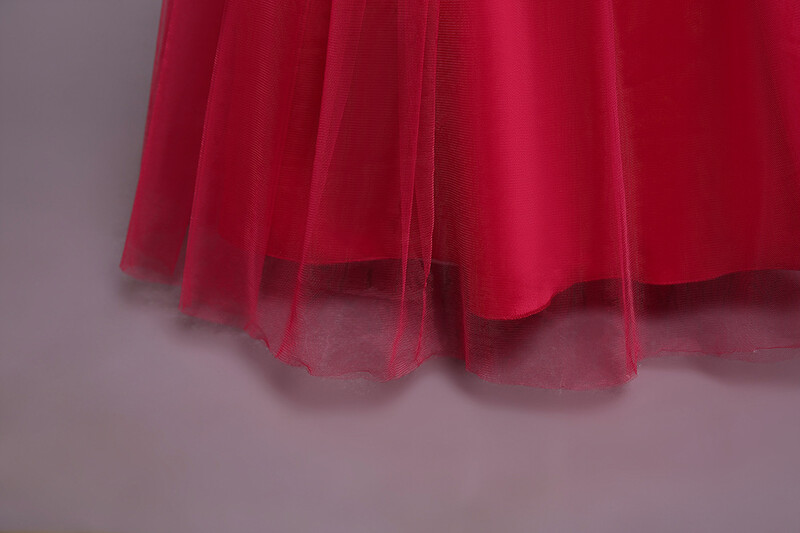 Κέντημα Παιδικά βραδινά φορέματα Φόρεμα πορνό για κορίτσια από λουλούδια τούλι για κορίτσια Λευκό κόκκινο Πριγκίπισσα Παιδική έκθεση γενεθλίων Ρούχα